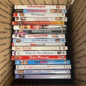 comedy/romance/drama movies dvd bundle of 31